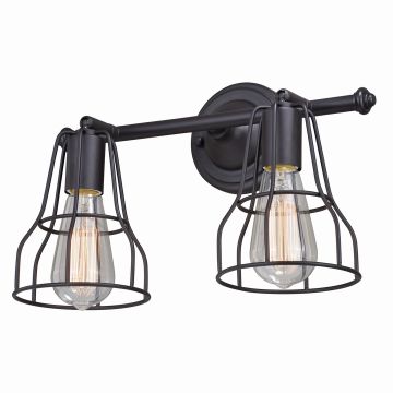 Clybourn 2-Light Oil Rubbed Bronze Adjustable Vanity Light