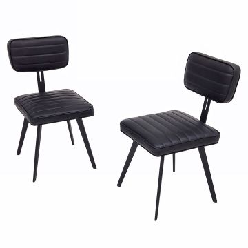 Contemporary Leather Upholstered Dining Chair