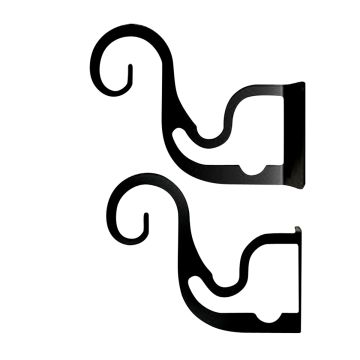 Wrought Iron DT Curtain Brackets