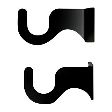 Wrought Iron Extra Small Curtain Brackets