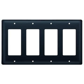 Wrought Iron Plain Quad GFI Cover