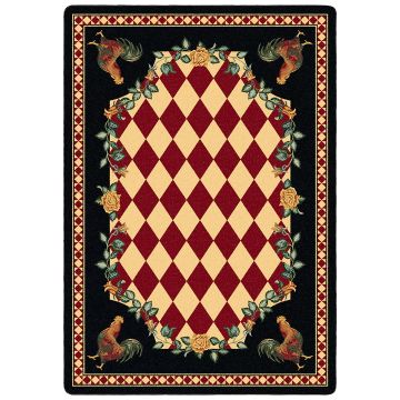 High Country Rooster Rug - Natural