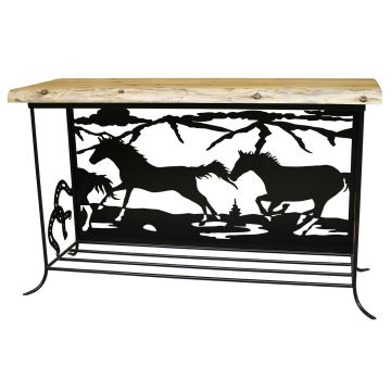 Iron Ridge Silhouette Sofa Table