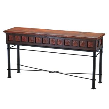 Avila Copper Console Table