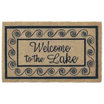 Lake Livin' Rustic Welcome Mat