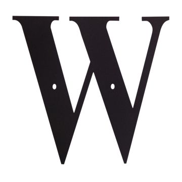 Wrought Iron House Letter W