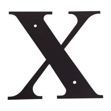 Wrought Iron House Letter X