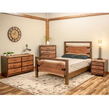 Modern Live Edge Bed Set