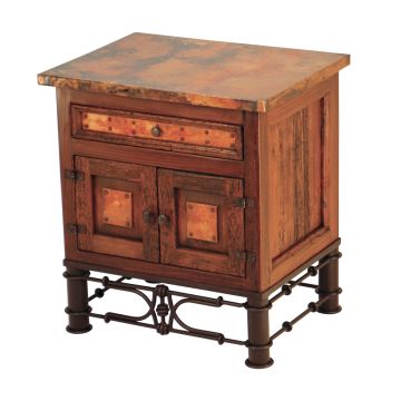 Copper End Table with Pablo Base