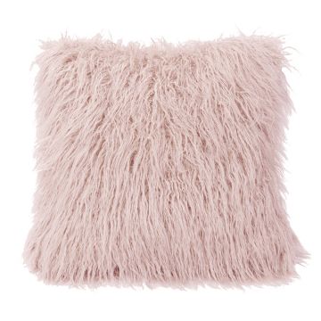 Mangolian Faux Fur Throw Pillow