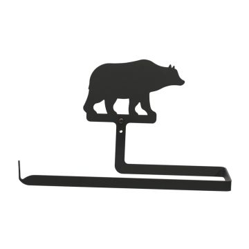 Wrought Iron Bear Paper Towel Holder