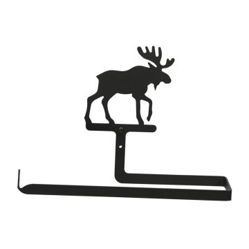 Wrought Iron Moose Paper Towel Holder