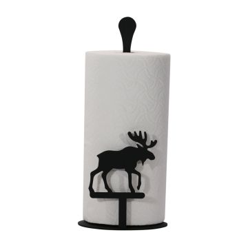 Wrought Iron Moose Paper Towel Stand
