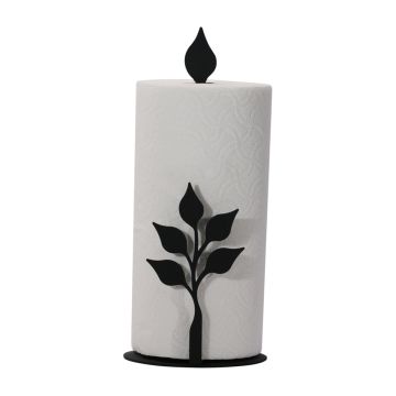 Wrought Iron Leaf Paper Towel Stand