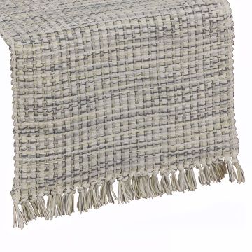 Rain Cloud Rustic Basketweave Table Runners
