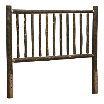 Real Hickory Log Headboard