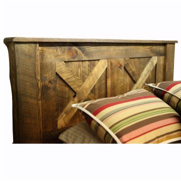 Rural Root Legend Weathered Wood Headboard