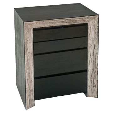 Rustic Modern Chest of Drawers - Urban Graphite Reclaimed Wood