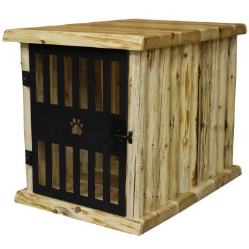 Rustic Valley Dog Crate End Table