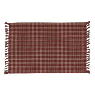 Rustic Wine Plaid Cloth Placemats