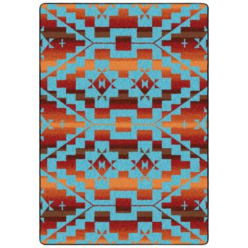 Sacred Trail Rug - Red Burst