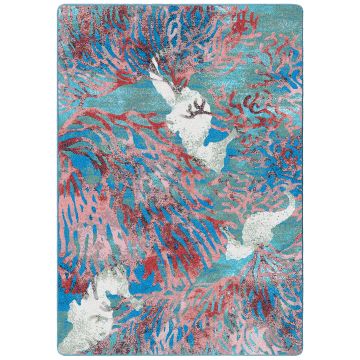 Sea Horse Rug - Aqua