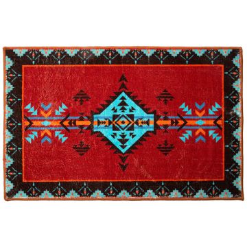 Red Southwestern Small Area Rug