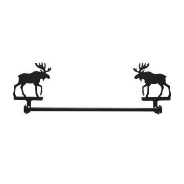 Wrought Iron Moose Towel Bar