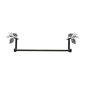 Wrought Iron Pinecone Towel Bar