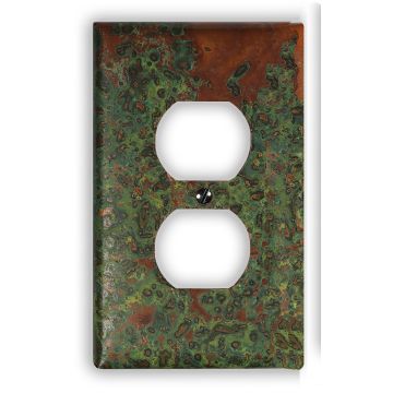 Verde 1 Outlet Copper Switch Plate