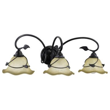 Vine 3-Light Oil Shale Vanity Light