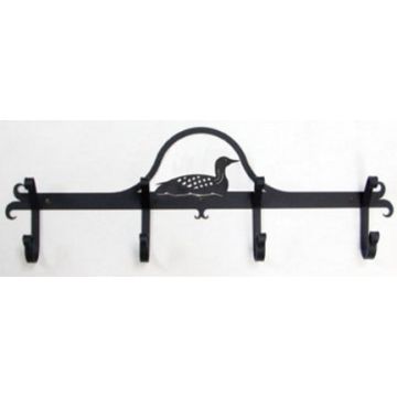 Wrought Iron Loon Coat Bar