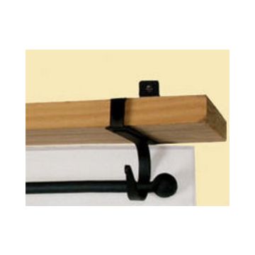 Wrought Iron Curtain Shelf Brackets