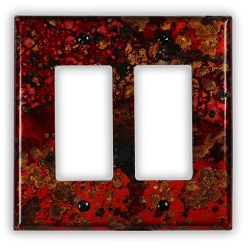 Wildfire 2 Rocker/GFI Copper Switch Plate