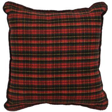 Wooded River Plaid Decor Pillow