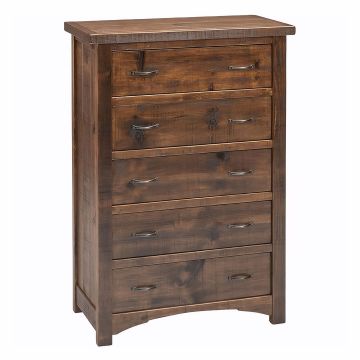 Woodland Park Rustic 5 Drawer Chest