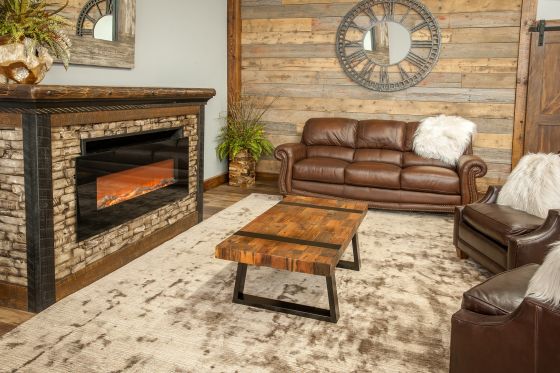 Modern Wood Coffee Table - Natural Reclaimed Wood