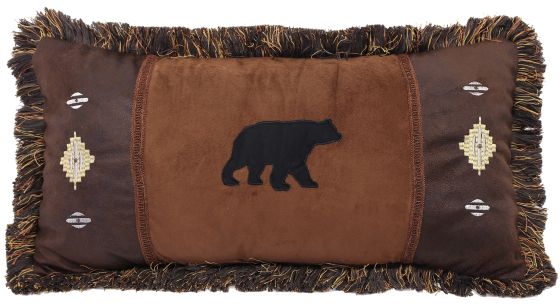 Rustic Diamond Bear Pillow