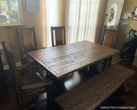 Timber Haven Rustic Dining Table Set