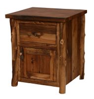 Homestead Ridge Enclosed Aspen & Barn Wood Nightstand
