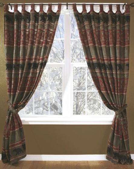 Bear Country Tab Drapes