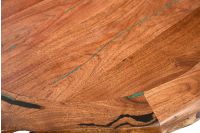 Rustic Santa Fe Turquoise Inlay Mesquite Pub Table