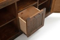 Rustic Campfire Barnwood TV Stand