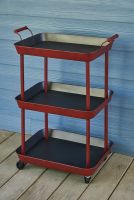 Rustic Red Utility Cart