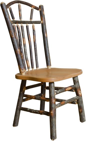 Saranac Rustic Hickory Wagon Wheel Dining Chair