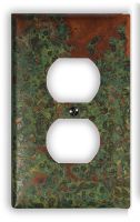 Verde 1 Outlet Copper Switch Plate
