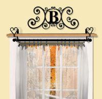Wrought Iron Letter House Plaque