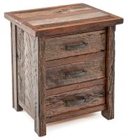 Copper Canyon 3 Drawer Barn Wood Nightstand