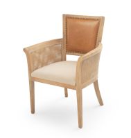 Modern Natural Upholstered Cowhide Dining Chair