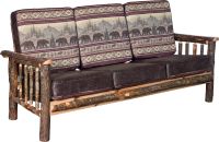Rustic Hickory Log Sofa